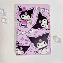 Sanrio Authorized Kuromi 2/4pcs A5/A7 Spiral Notebooks, Colorful Lined Cover And Inner Pages Design, Suitable For Office, Accounting, Study Notes, Student Gift And Back To School Essential - Multicolor - View 3