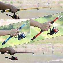 Complete Fishing Rod Set, Includes Telescopic Fishing Rod, Spinning Reel, Bait, Fishing Hooks, Travel Fishing Rod Set (Random Color) - Combination - View 11