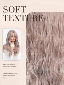 26-Inch Ombre Color Curly Wavy Wigs, Heat-Resistant And Durable Hairpiece For Cosplay Parties, Daily Use Hairpiece. Perfect For Daily Elegance And Heat-Resistant, Colorful Cosplay Synthetic Hairpiece - Multicolor - View 8