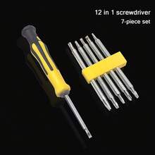 12-In-1 Magnetic Screwdriver Set, Multi-Function Flat Head Precision Handheld Repair Tool, Suitable For Home DIY, Electronic Repair, Computer & Phone Repair, Christmas Gift, Portable Household Tool Box - Screwdriver - View 6