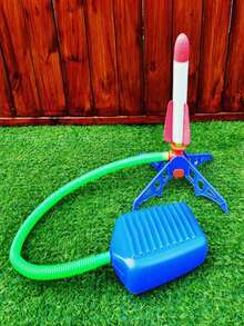 1pc Random Color Foot-Powered Rocket Game, Interactive Outdoor Rocket Launch Game, High-Altitude Foot-Powered Rocket Launch Platform (Randomly Sent) - Multicolor - View 4