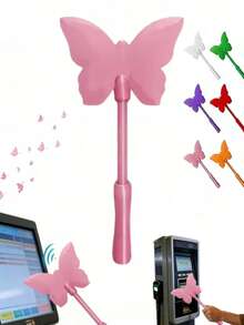 1pc Crown-Shaped Non-Contact Payment Sensor Stick, Aesthetic RFID Anti-Theft Credit Card Sleeve Extender, Portable Drive-Thru/Toll Booth Card Retriever, Cute Car Accessory - Multicolor - View 12