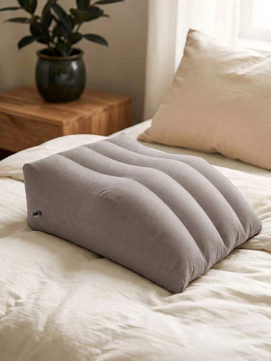 Inflatable Leg And Knee Support Cushion, Inflatable Wedge Pillow, Sleep Leg Pillow, Portable Leg Pillow, Travel Essential, Vacation And Leisure Accessory (Random Air Hole Style) - Multicolor - View 1