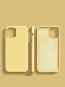 1pc Luxury Liquid Silicone Phone Case, Compatible With Apple 17 Air 16e 11 13 12 14 15 Pro Max, Suitable For IPhone 16 Pro Max, Shockproof Protective Cover, Discount Price, Traffic Support, Good Price Channel, Product Hierarchy - Yellow - View 31