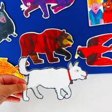 Quixorblex 11Pcs Cartoon Animal Storytelling Set, Interactive Character Props, Classroom Drama Teaching Aids, Script Role Play Accessories, Teacher Learning Supplies For Family Learning Activities - Multicolor - View 10