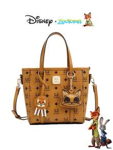 Disney Exclusive IP Fashion Handbag, Small Tote Bag, Versatile & Elegant, Crossbody, Suitable As A Gift - Brown - View 2