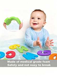 36pcs Soft Foam ABC 123 Letters And Numbers Bath Toys, Suitable For Baby Early Learning, Foam Letters - Multicolor - View 4