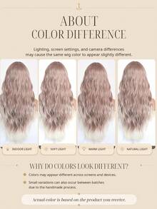 26-Inch Ombre Color Curly Wavy Wigs, Heat-Resistant And Durable Hairpiece For Cosplay Parties, Daily Use Hairpiece. Perfect For Daily Elegance And Heat-Resistant, Colorful Cosplay Synthetic Hairpiece - Multicolor - View 5