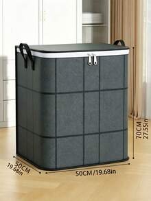Thickened Black Mesh Storage Bag, Transparent Large Foldable Clothing And Bedding Storage Bag, Dormitory Essentials, Suitable For Blankets, Bedding, Wardrobe, Under Bed And Dorm Storage, Ideal For Moving, Laundry And Space-Saving Room Organization - Multicolor - View 9