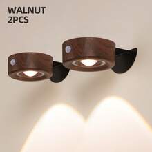 1/2pcs LED Wall Mounted Art Light, Battery Powered Wall Picture Light, Smart Magnetic Wireless Wall Lamp, Home Decor Wall Spotlight, Touch Dimmable, 3 Lighting Modes, Suitable For Framed Artwork And Portrait Lighting Display - Multicolor - View 14