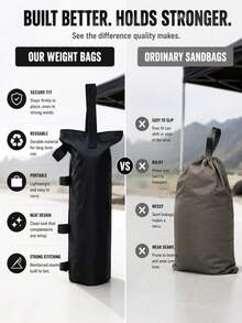4pcs/1set, Sturdy Pop-Up Tent Weight Bags, Sandbags - Tent Anchoring For Outdoor Activities, Easy To Fill And Portable Design, Suitable For Camping, Beach - Multicolor - View 6