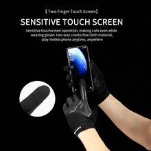 1pc Kyncilor 1 Black SMLXL Non-Slip Long-Fin Shock-Absorbing Gloves, Unisex, Breathable And Sun-Protective, Suitable For Activities Such As Hiking, Camping, Cycling - B - View 5