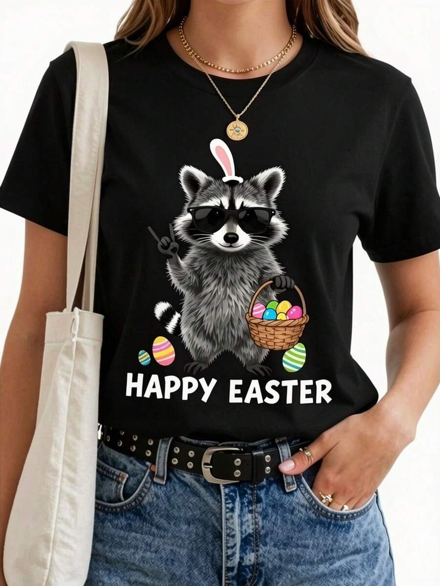 Women T-Shirts - 黑色 - 查看 1