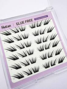 36 Clusters Self-Adhesive Eyelashes No Glue Needed, Extended Outer Corner Arc Lashes, Natural Daily False Eyelashes - View 7