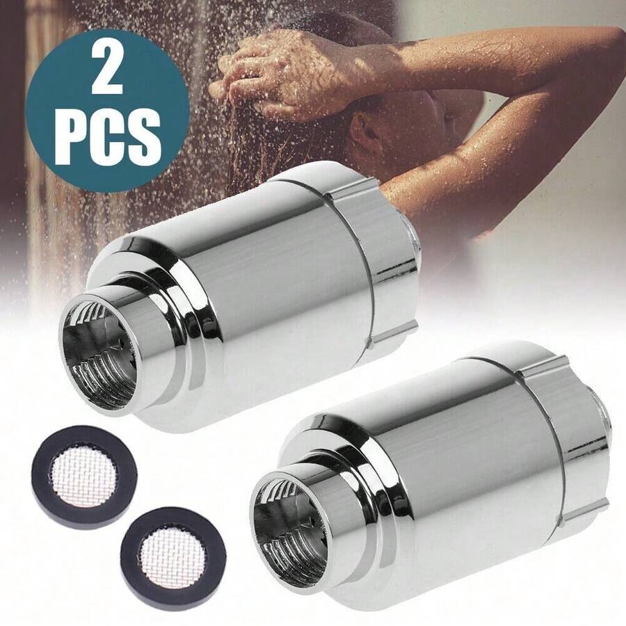 Feinwasserfilter Mit Filterdichtung & Abnehmbarem Design Für Warmwasserbereiter, Duschauslässe & Verteilerventile – Ideal Zur Chlorentfernung, Für Empfindliche Haut Bei Der Dusche & Die Schnelle Reinigung Der Hauswasseraufbereitung - A - Übersicht 1