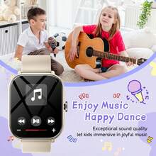 1pc Unisex Kids Soft Silicone Strap Smart Watch, Large Touch Screen, Camera Control, Stopwatch, Calendar, Sports Style Children's Smart Watch, Suitable For Daily Wear, Children's Day Gift - Multicolor - View 3