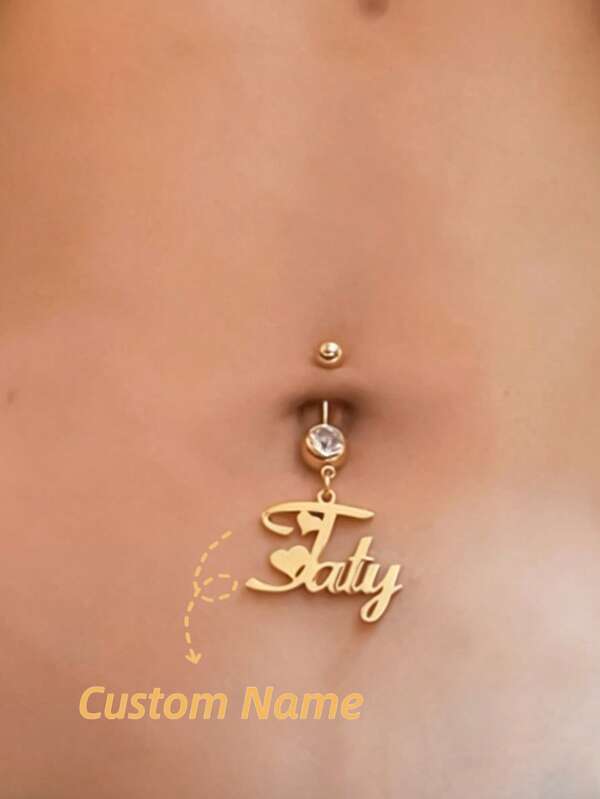 Customized Name Belly Button Ring, Belly Button Ring, Customized Belly Button Ring, Belly Button Ring, Personalized Name Belly Button Ring, Gift For Her. Birthday Gift, Valentine's Day Gift, Silver Fashion, Autumn , Casual, Vintage, Minimalist, Personalized, Unique, Ideal Gift For Girlfriend, Mom, Family, Friends, Daughter, Her, Grandparents, Suitable For Anniversary, Birthday, Daily Wear, Party, Mother's Day, Valentine's Day, Graduation, Wedding And Other Occasions.