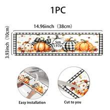1pc Thanksgiving Multi-Color Pumpkin Design, Non-Slip Faucet Drain Mat, Suitable For Kitchen, Bathroom Sink, Countertop, Drain Mat, Diatomaceous Earth Basin, Cuttable Quick-Dry Mat - Multicolor - View 14