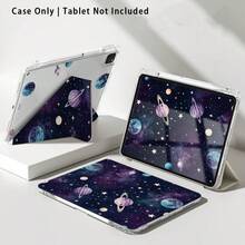1件行星月亮星星圖案平板保護殼附支架，相容於 Honor 8/9/10/X8/X8A/X9/X8Pro/X9Pro/MatePad SE 11吋/MatePad 11吋/11.5吋/MatePad Pro/Apple 10代/11代 2025 (A16) - 款式29 - 查看 8