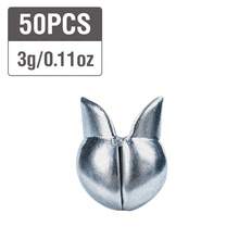 50Pcs High Density Duckbill Split Shot Sinkers 0.5g-5g Multi-Weights, Removable & Reusable, Suitable For Split Shot Rigs, Suitable To Match With Soft Lures, Suitable For Bass & Trout - FA109-50pcs - View 18