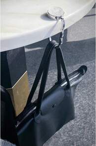 TANOSII Foldable Purse Hook Floding Handbag Hanger Bling Rhinestone Bag Holder For Table Desk 1 PCS White - ColorC - View 6