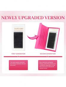 XIUSUZAKI 12-Row 3D W-Shaped Triple-Core False Eyelashes, Fine Faux Mink Hair, C/D Curl, DIY Single Cluster Lashes, Natural & Lightweight, Anime Style Design, Suitable For Daily Wear, Parties, Cosplay - View 5