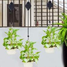 3pcs Adjustable Pulley Hangers - Heavy Duty, Retractable Plant Hooks For Indoor & Outdoor Use - Ideal For Garden Baskets, Pots & Bird Feeders - A - View 6