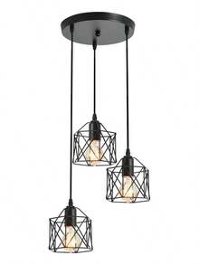 Industrial Metal Lighting - Black - View 3