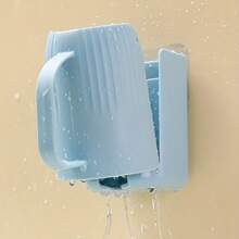 1pc Wall-Mounted Toothbrush Holder With Mouthwash Cup, A Creative 2-In-1 Toothbrush Organizer Suitable For The Bathroom, A Multi-Functional Toothpaste And Toothbrush Storage Box, A Convenient And Stylish Bathroom Accessory. - Toothbrush Holder - View 4