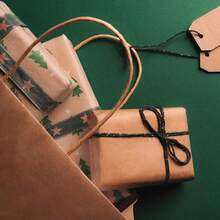 1/10/20/30pcs Natural Kraft Paper Bags, Durable, Suitable For Baking, Milk Tea, Coffee, Gifts, Party Favors And More - Multicolor - View 6