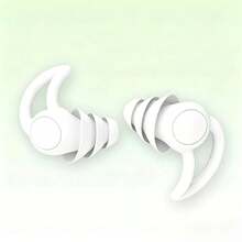 Premium Professional Noise-Canceling Sleep Earplugs, Reusable, Ultra-Soft Silicone Noise-Canceling Earplugs, Unisex, Suitable For Study, Travel, Swimming, Ergonomic Rhino Horn Design, Comfortable Side-Sleeping High-Fidelity Earplugs - Two-piece set - View 9