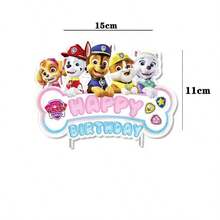 Paw Patrol 汪汪隊蛋糕裝飾插牌 卡通狗狗生日杯子蛋糕插飾 兒童派對蛋糕裝飾 - 彩色 - 查看 6