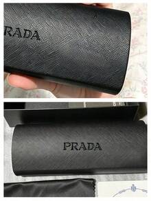 Prada 時尚眼鏡盒，適用於時尚眼鏡與一般眼鏡，送給女性的完美禮物 - 黑色 - 查看 7