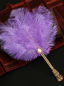 Elegant Lace Folding Hand Fan, Floral Embroidery, Vintage Chinese Style, Lightweight And Portable, Suitable For Dance/Wedding/Party, Women's Summer Cooling Decorative Fan - Multicolor - View 8