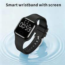 SENBONO Smart Band With Screen, 1.77-Inch Display, Pedometer, Calorie, Distance, Vibration Alarm, Stopwatch, Sleep Monitoring, Raise To Wake, Unisex Fitness Tracker, Lightweight Smartwatch Gift, USB Charging - View 5