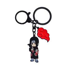 Naruto Akatsuki Metal Enamel Keychain Itachi Pain Deidara Hidan Chibi Figure Red Cloud Pendant Key Ring Backpack Charm Anime Fan Cosplay Gift - Multicolor - View 15