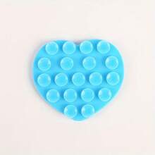 SONH 1PC Heart-Shaped Silicone Double-Sided Suction Cup 19-Piece Heart | Washable & Reusable, Firm Grip Without Falling Off | Suitable For Phone/Tablet Stand And Car Dashboard Mount - Upgraded Version In Multiple Colors - View 11