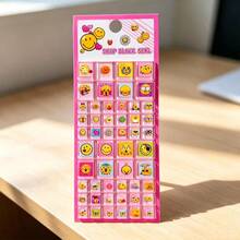 Cute Square 3D Puffy Bubble Stickers Colorful Cartoon Pattern DIY Hand‑Account Notebook Decoration Stickers Children Party Favor Gift - Multiple Colors (style/packaging Random) - View 5