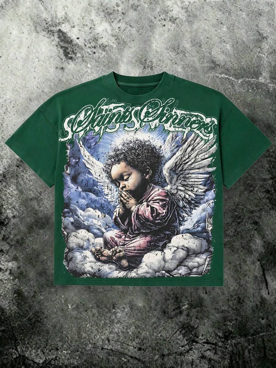 Women T-Shirts - 墨綠色 - 查看 1