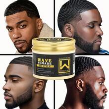 4.2oz Wave Hair Wax, Strong Hold 360 Wave Layering Styling Gel, Contains Shea Butter, Sports Wave Control Hair Wax, Deep Wave Styling Clay, 360 Wave Training Hair Cream, Smooth Frizz - Wax - View 10