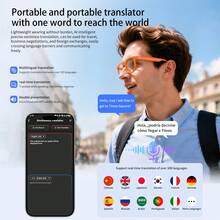 LOKMAT X01 Smart Glasses With Built-In ChatGPT, 8MP Camera, Supports 26 Languages AI Translation, Assistant And Voice Control, WiFi 4.0, Bluetooth 5.3, Smart Glasses - View 8
