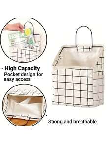 Tas Penyimpanan Gantung Portabel, Organizer Saku Kain Multi-Lapisan Hemat Ruang, Penyimpanan Mudah, Cocok Untuk Asrama, Rumah, Dapur, Kamar Tidur, Kamar Mandi, Perlengkapan Perjalanan, Dekorasi Rumah - MultiWarna - View 6