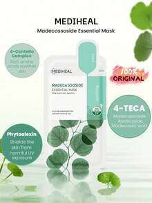 Mediheal 10pcs Madecasso Essential Sheet Mask | Set Masker Perawatan Kulit Korea, Melembapkan, Menenangkan, Melawan Jerawat, Set Hadiah - Madecassoside - View 2
