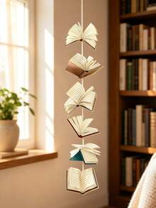 1/2/3/4pcs White Book-Shaped Decorative Items, Suitable For Bedroom Decor, Room Decor, Birthday Party Decor, Classroom Decor, Cafe, Study Room And Photography Props - Multicolor - View 3
