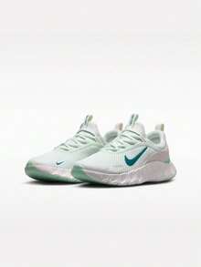 Sepatu Kasual Remaja NIKE FREE RIDE (GS) Low-Top IO1642-300 - putih hijau - View 3