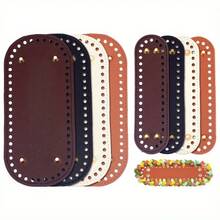 8pcs Bag Bottom Set, 4 Colors Oval Bag Bottom Shaping Pads With Holes, Bag Bottom Pads, Wallet Bottom, Suitable For Handbags And Shoulder Bags, Neutral Tones, 7.1 X 1.97 Inches And 8.7 X 4.7 Inches, Wallet Making, DIY Wallet Making - Multicolor - View 9