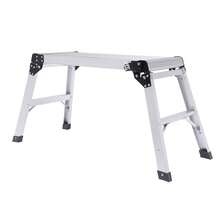 LX-1 Model Foldable Aluminum Alloy Step Ladder, Portable Collapsible Household Stepladder, Non-Slip Folding Stool Ladder For Home, Warehouse, And Indoor Maintenance - A - 查看 1