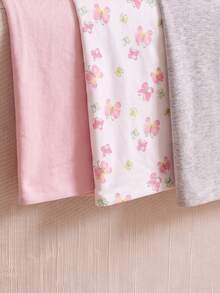 momscare 3pcs Baby Blankets Pink Series Soft & Comfortable Fabric Thin Blankets Suitable For Newborns - Multicolor - View 5