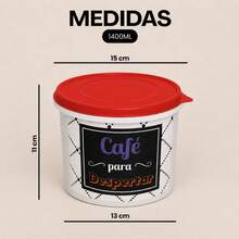 Kitchen Supplies Set Kit ECONOMIC LINE - 5 Supplies + 4 Square Jars 500 ML TPW Line - TPW Red - View 9