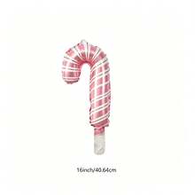 Small Pink Mini Candy Cane Balloons Christmas Party New Year Party Decoration - Multicolor - View 5